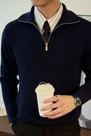 Zipper Full Sleeves Old Money Shirt Al Hudaibiya