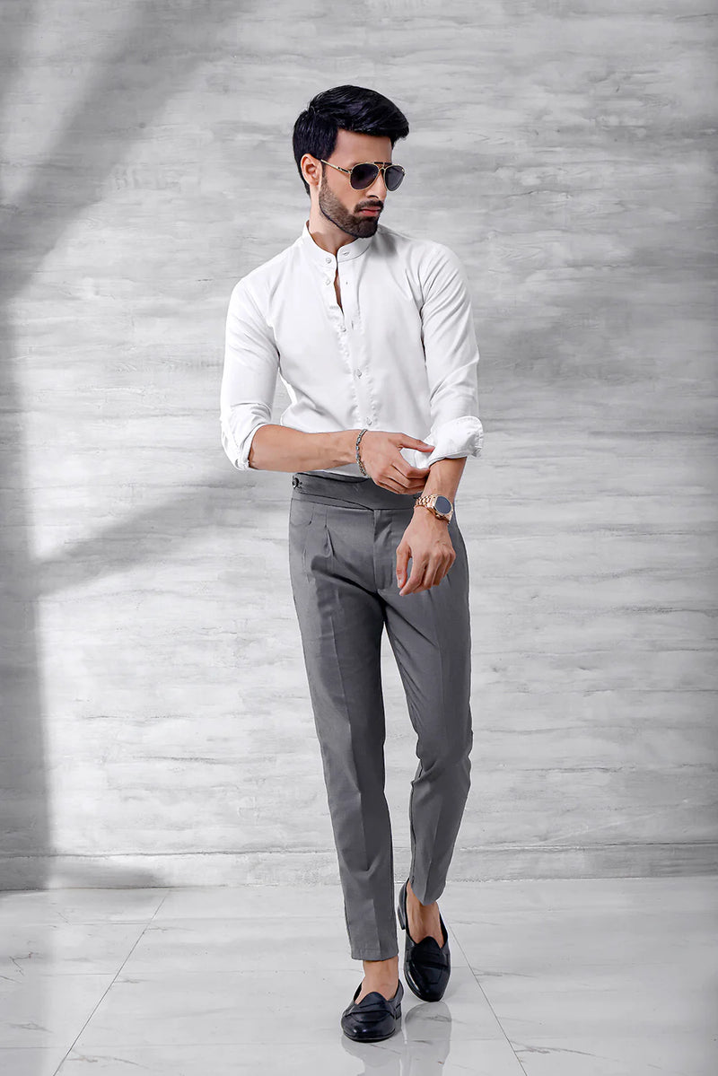 Grey Onyx Gurkha Trouser