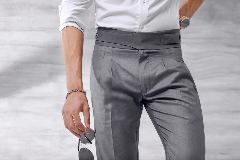 Grey Onyx Gurkha Trouser