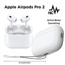 Apple AirPods Pro (2nd Generation) Wireless Ear Buds with USB-C Charging, Up to 2X More Active Noise Cancelling Bluetooth Headphones, Transparency Mode, Adaptive Audio, Personalized Spatial Audio Al Hudaibiya