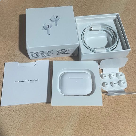 Apple AirPods Pro (2nd Generation) Wireless Ear Buds with USB-C Charging, Up to 2X More Active Noise Cancelling Bluetooth Headphones, Transparency Mode, Adaptive Audio, Personalized Spatial Audio Al Hudaibiya