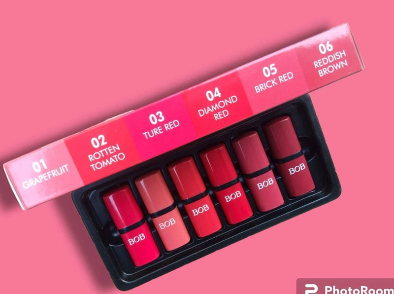 6 in 1 Matte Lipstick Set