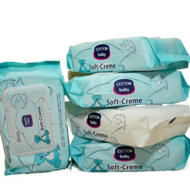 Baby Anti Bacterial  Wet Wipes, Pack of 5 Al Hudaibiya