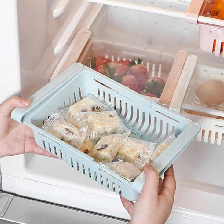 Adjustable Fridge Storage Basket AlHudaibiyaa