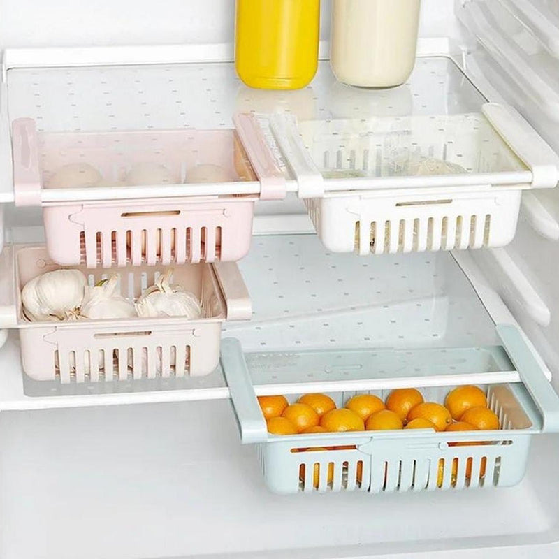 Adjustable Fridge Storage Basket AlHudaibiyaa