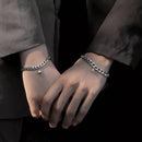Magnetic Broken Heart Love Bracelet for Women - 2pcs/Set Pair of Cuba Style Magnetic Chain Bracelet for Couples - Bracelet for Couples Al Hudaibiya