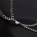 Magnetic Broken Heart Love Bracelet for Women - 2pcs/Set Pair of Cuba Style Magnetic Chain Bracelet for Couples - Bracelet for Couples Al Hudaibiya