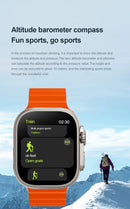 Ultra 7in1 Smartwatch With 7 Straps Box Gift | Wireless Charger Rolex Straps Ocean Straps Alpine Straps AlHudaibiyaa