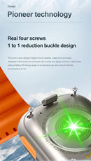 Ultra 7in1 Smartwatch With 7 Straps Box Gift | Wireless Charger Rolex Straps Ocean Straps Alpine Straps AlHudaibiyaa