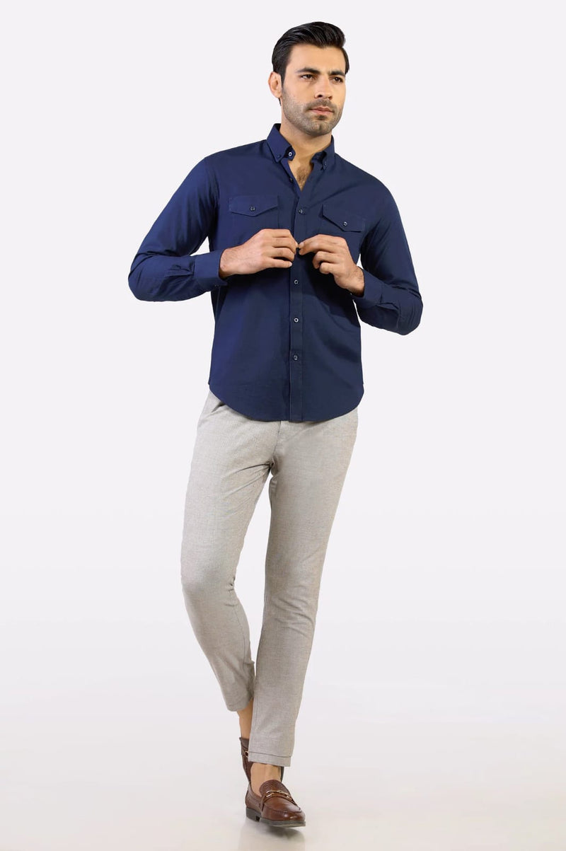 Casual Double Pocket Shirt Al Hudaibiya