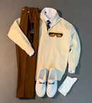 Quarter Zip Sweater 3PC Outfit Al Hudaibiya