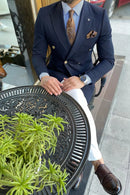 DOUBLE BREASTED BLAZER Al Hudaibiya