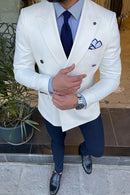 DOUBLE BREASTED BLAZER Al Hudaibiya