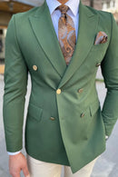 DOUBLE BREASTED BLAZER Al Hudaibiya