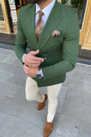 DOUBLE BREASTED BLAZER Al Hudaibiya