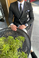 DOUBLE BREASTED BLAZER Al Hudaibiya