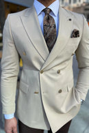 DOUBLE BREASTED BLAZER Al Hudaibiya