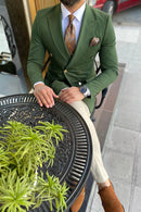 DOUBLE BREASTED BLAZER Al Hudaibiya