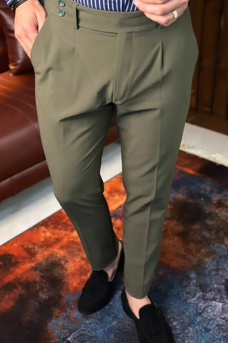 Two Buttoned Gurkha Trousers Al Hudaibiya