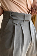 Double Buckel with Single Button Gurkha Trouser Al Hudaibiya