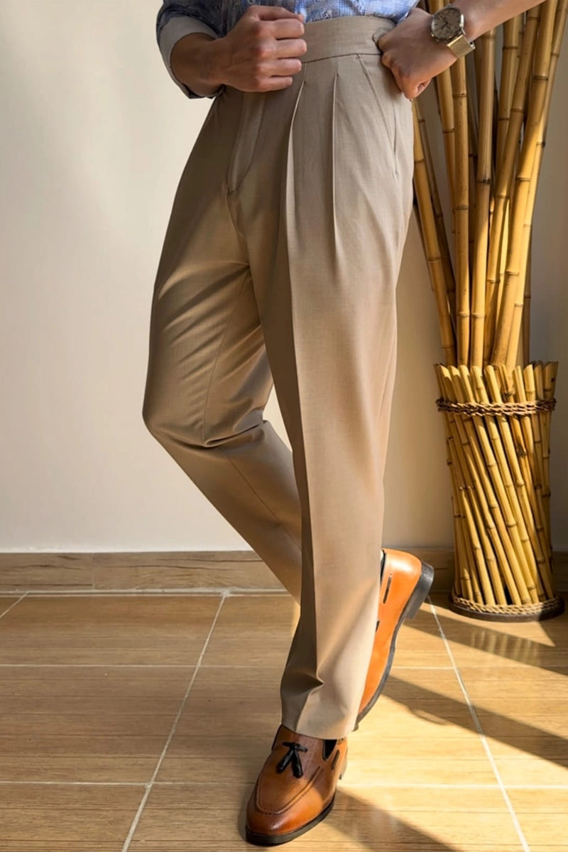 Double Buckel with Single Button Gurkha Trouser