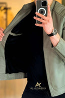 Leather Jacket for Men's Al Hudaibiya