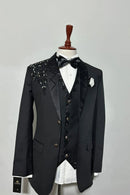 mens 5piece premium tuxedo suit set coat Al Hudaibiya