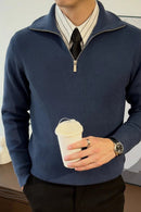 Zipper Full Sleeves Old Money Shirt Al Hudaibiya