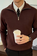 Zipper Full Sleeves Old Money Shirt Al Hudaibiya