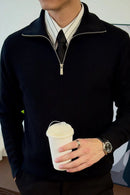 Zipper Full Sleeves Old Money Shirt Al Hudaibiya