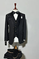 mens 5piece premium tuxedo suit set coat Al Hudaibiya